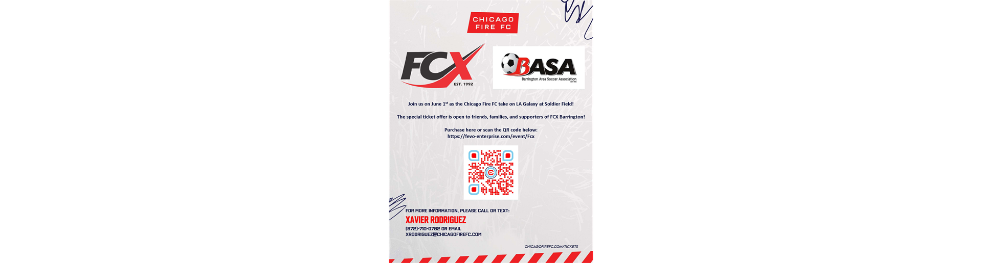 BASA/FCX NIGHT AT CHICAGO FIRE- CLICK PIC FOR TICKETS